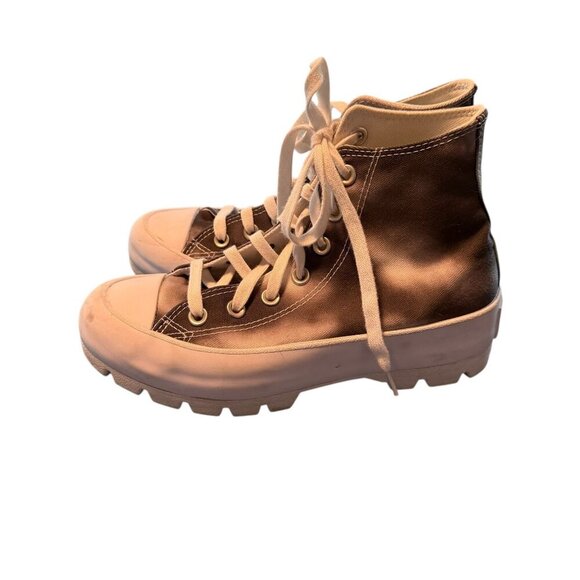 Converse chuck Taylor All Star Platform Boots Size 7 Black & White Canvas - Picture 7 of 9